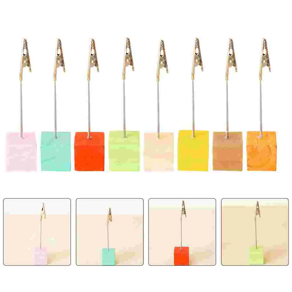 

8Pcs Message Folder Various Pretty Photo Folder Photo Clips Cards Clip Cards Clip for Gift