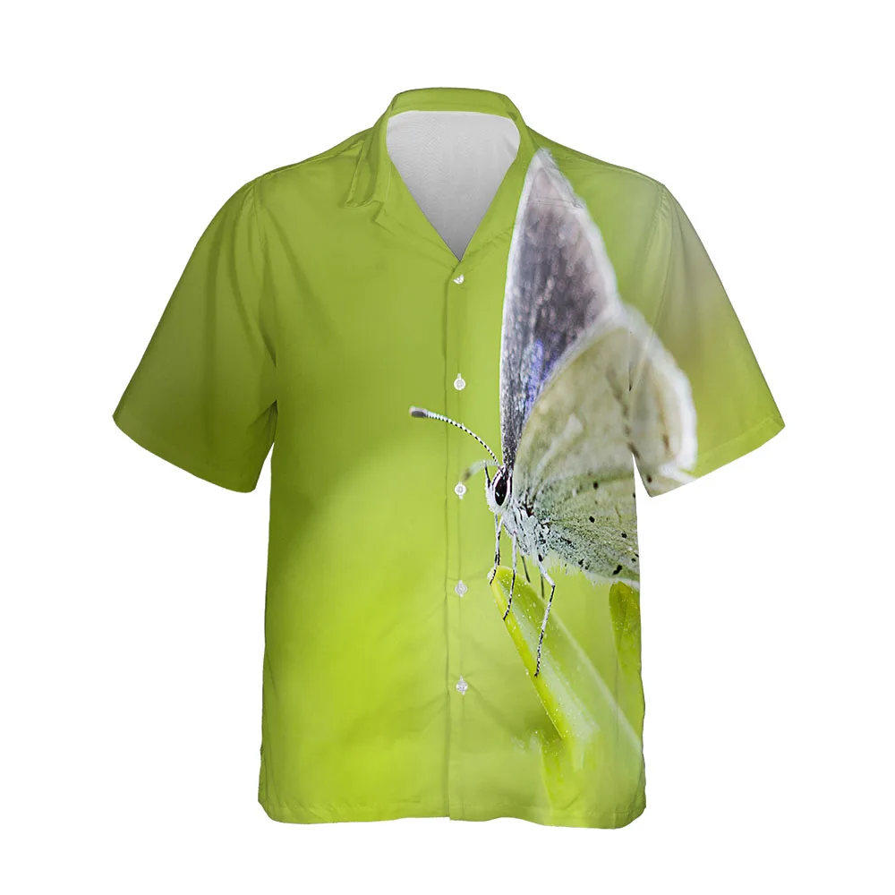 Jumeast New 3D Summer Men Shirt Casual Butterfly Series Mens Hawaiian Shirt Short Sleeve Fashion Streetwear Comfortable Blouses