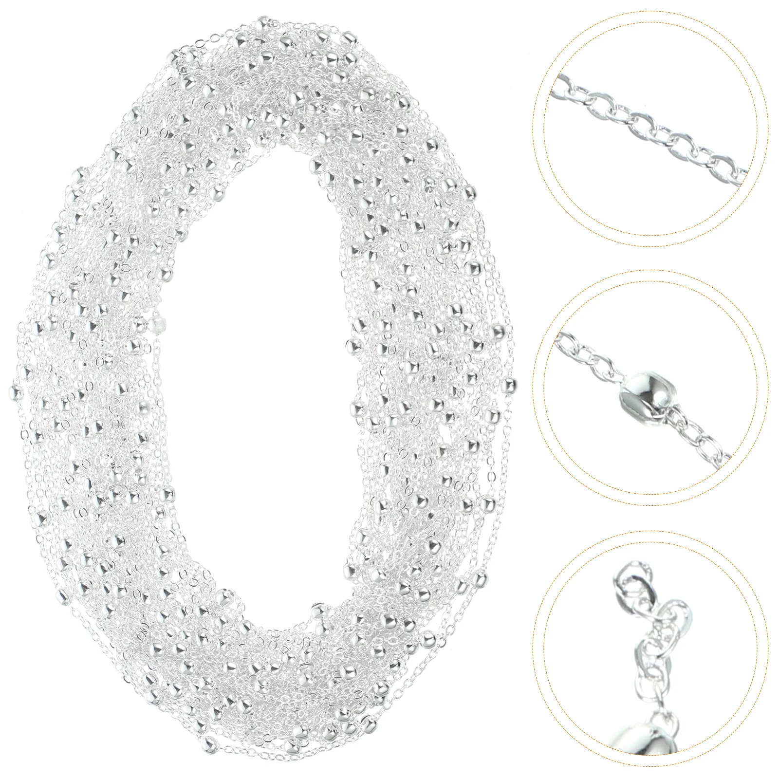 

1 Roll of Necklace DIY Chain Bracelet Chains Metal Chain Multi-function Necklace Chain Decor