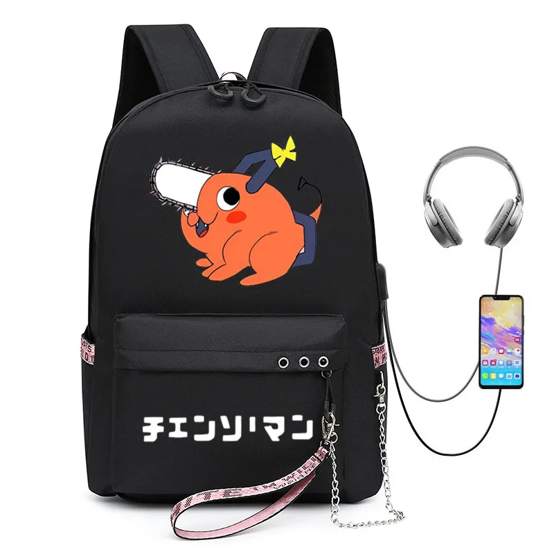 

Pochita Chainsaw Man Anime Mochila Unisex Students School Bag Backpack Cartoon Laptop Rucksack Outdoor Bookbag for Kids Gifts