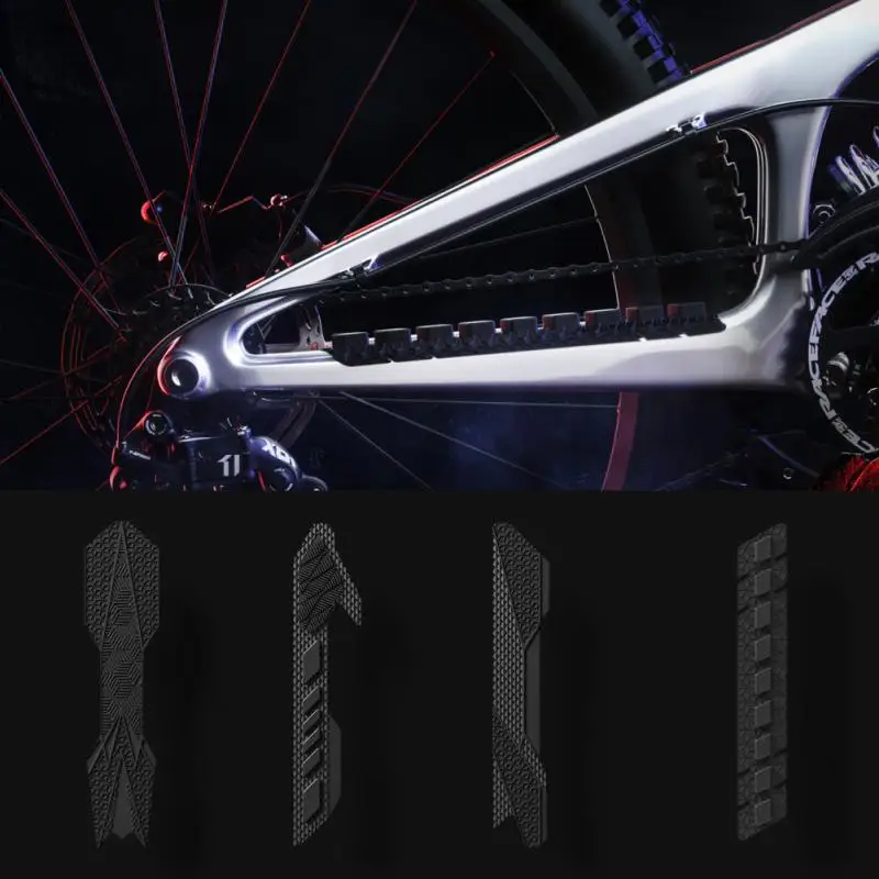 MTB Road Bicycle Frame Scratch-Resistant Protection Sticker Bike Chain Anti-Scratch Silicone Sticker Outdoor Cycling Accessories