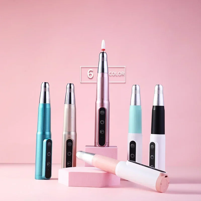 Аккумуляторная дрель для ногтей 20000 об/мин перезаряжаемая профессиональная