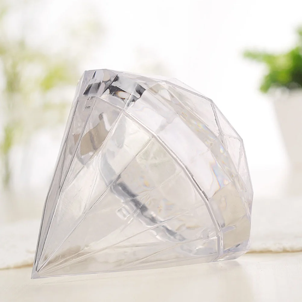 

6 Pcs Gift Favor Box Candy Storage Boxes Makeup Containers Party Ornament Container Diamond Decor Candy Box Sugar Jars