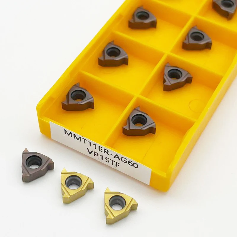 MMT11ER 11IR 16ER AG60 VP15TF UE6020 US735 Резьбовое лезвие 11ER 16ER Твердосплавная вставка для токарного станка с ЧПУ
