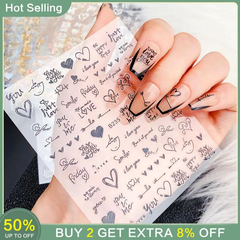 Аксессуары для ногтей модные принадлежности 10*8 см простые наклейки дизайна