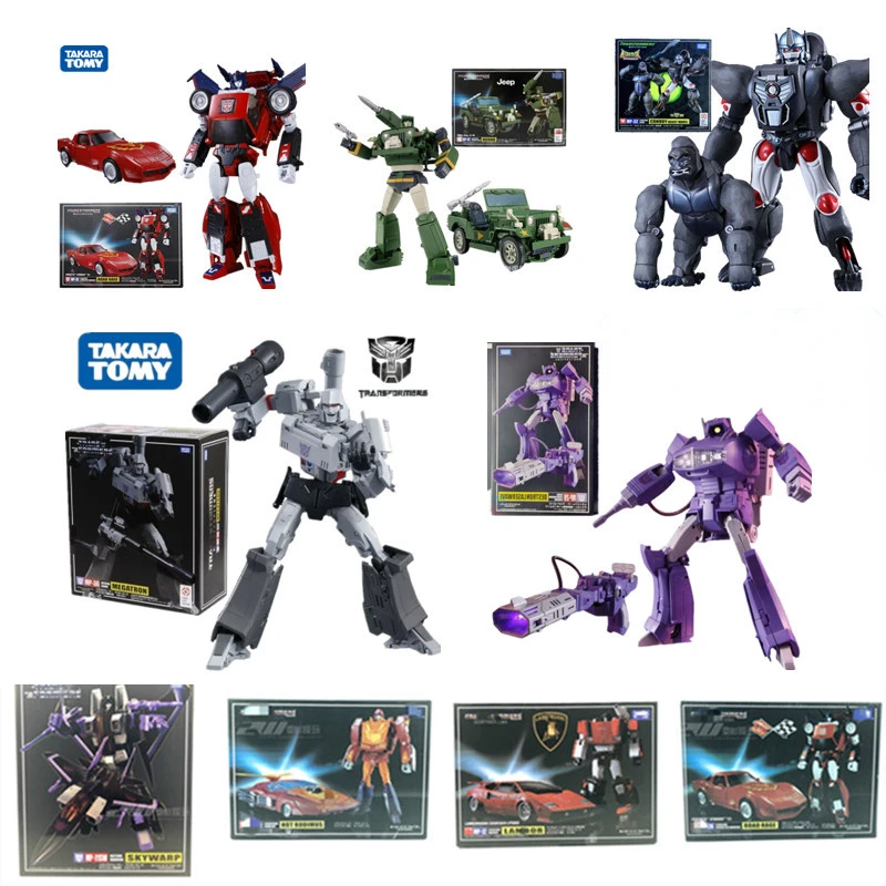 

Экшн-фигурка TAKARA TOMY Трансформеры G1, оригинальная коробка, версия KO, без принта, редкая мегапиксельная серия, экшн-фигурка Мегатрона