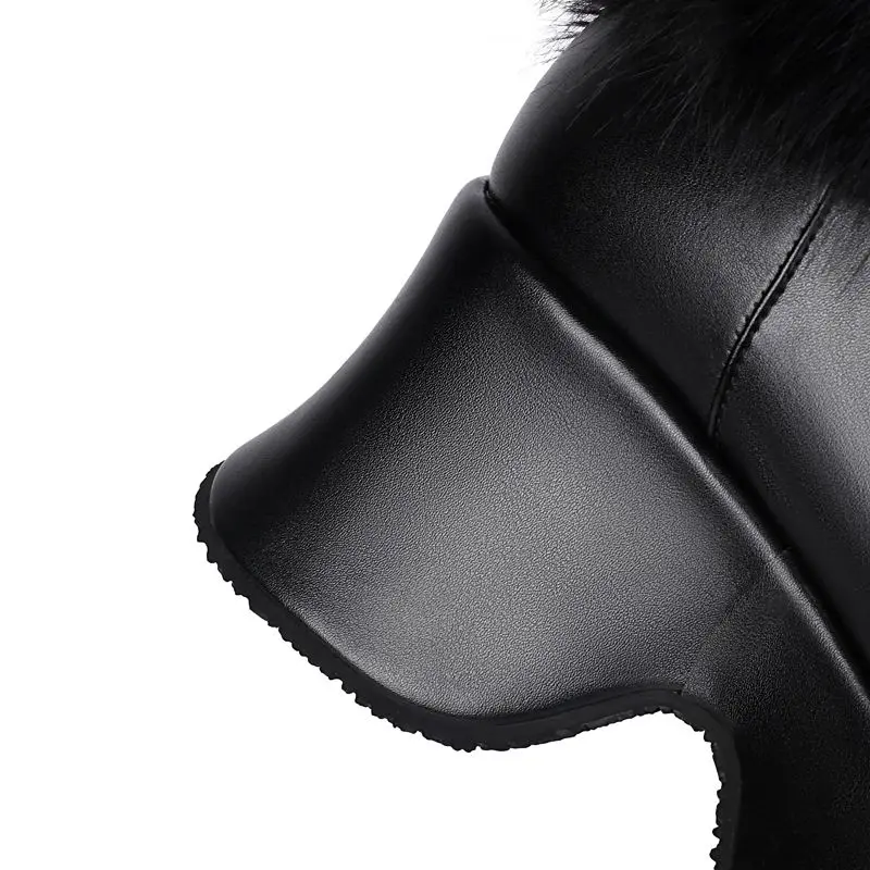 Girseaby 2024 новые женские сапоги до колена с квадратным носком на блочном каблуке 7 6