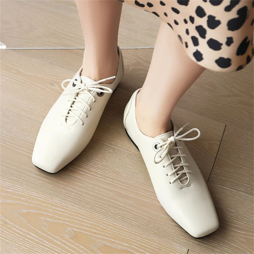 

Women Shoes 2023 Autumn Black Casual Women Shoes Cross Strap Low-Heeled British Style Commuter Shoes Large Size 43 Dropshopping