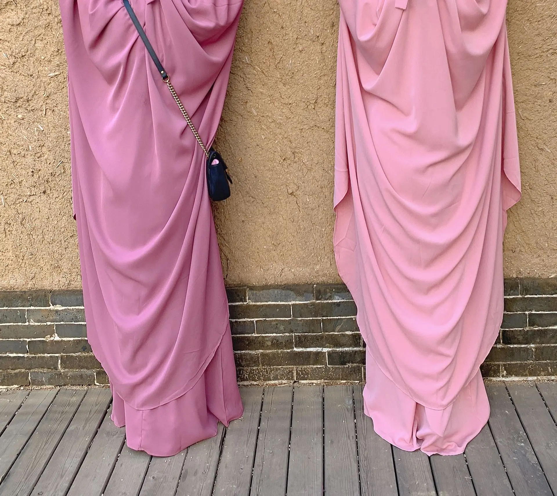 Muslim Abaya Swing Solid Color Muslim Dress Women Robe Set Abayas for Women Muslim Sets Abaya Dress African Dresses for Women