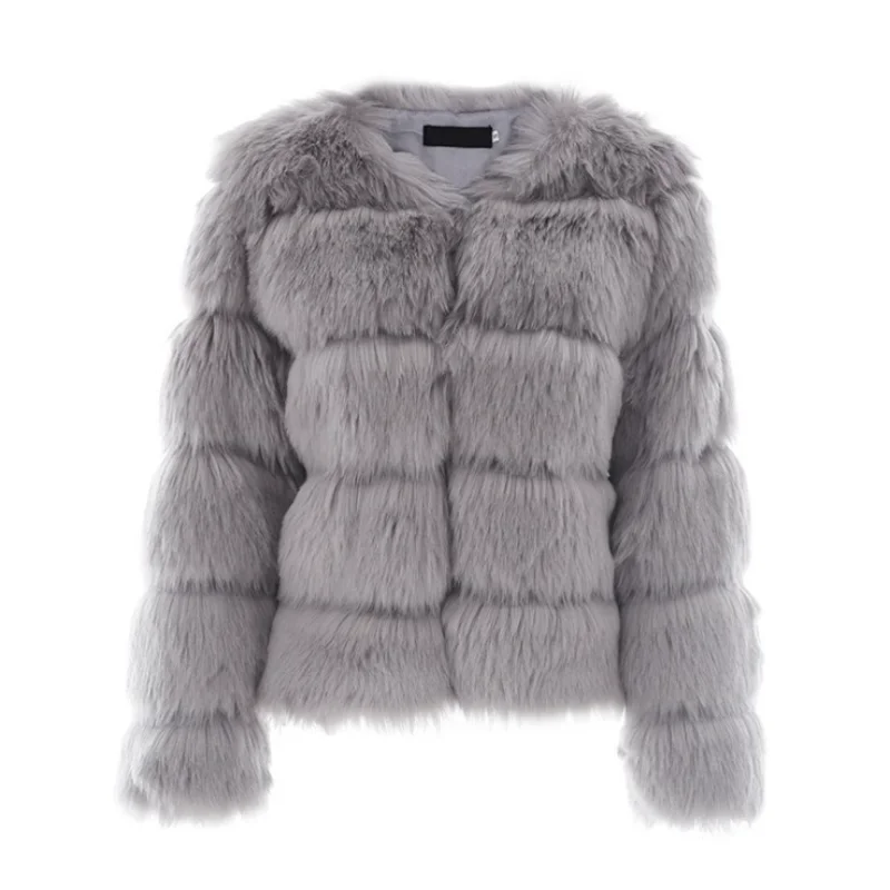 Winter Faux Fur Coat Women's Short Long Sleeve Large Size Jacket Fashion Jaqueta Feminina Inverno Casacos De Inverno Feminino