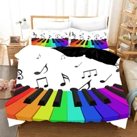 3d music piano notes bedding set doona quilt cover duvet cover pillow case