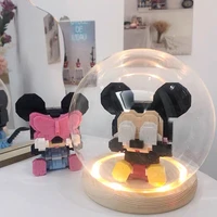 lego ins series disney blindfolded mickey minnie net red childlike mickey mouse assembled building block particles gift for kids