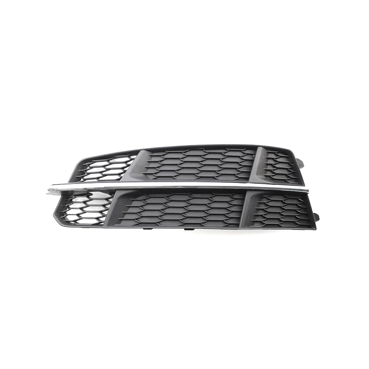 

Left Front Lower Bumper Fog Light Grille Grill Cover 4G0807681AN for A6 C7 2014-2018 Black Chrome