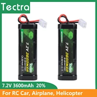 7 2v 3600mah nimh rc toy battery flat racing car replacement battery for rc airplane helicopter boat rc airplane with tamiya co