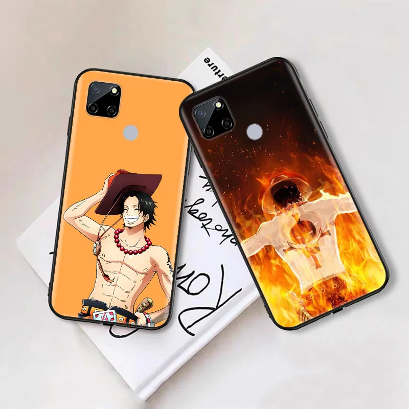 Фото Чехол One Piece Ace для OPPO A1 A16 A15 A17k A3 A17 A1K A12s A16k A3s A12e A15S A3X A16S A18 A12 Pro 5G, черный №3
