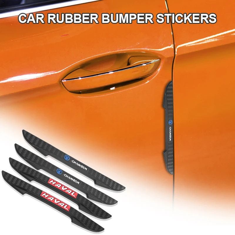 

4pcs Car Sticker Rubber Bumper Side Door Edge Protection for Jaguar F-Type F-Pace XJ6 XKR I-Pace XF XJ XE XK XFL XJS Accessories