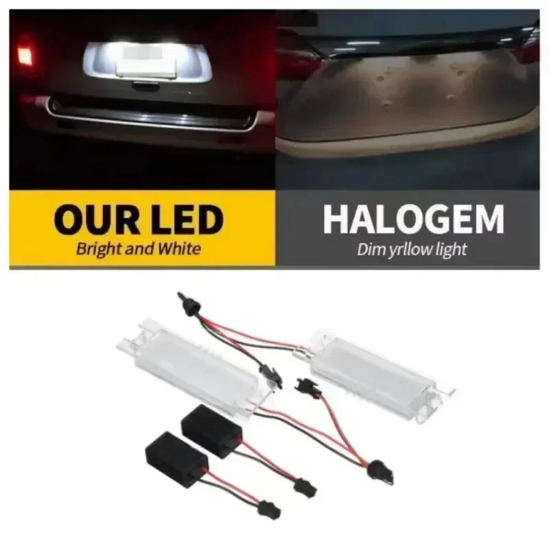 Фото Светодиодная подсветка номерного знака для Opel Astra, Fiat, Chevrolet Malibu, Camaro, Alfa Romeo Weekend, Multipla, Seicento. Автоаксессуары. №5