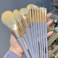 8 10pcs soft fluffy makeup brushes set for cosmetics foundation blush powder eyeshadow kabuki blending makeup brush beauty tool