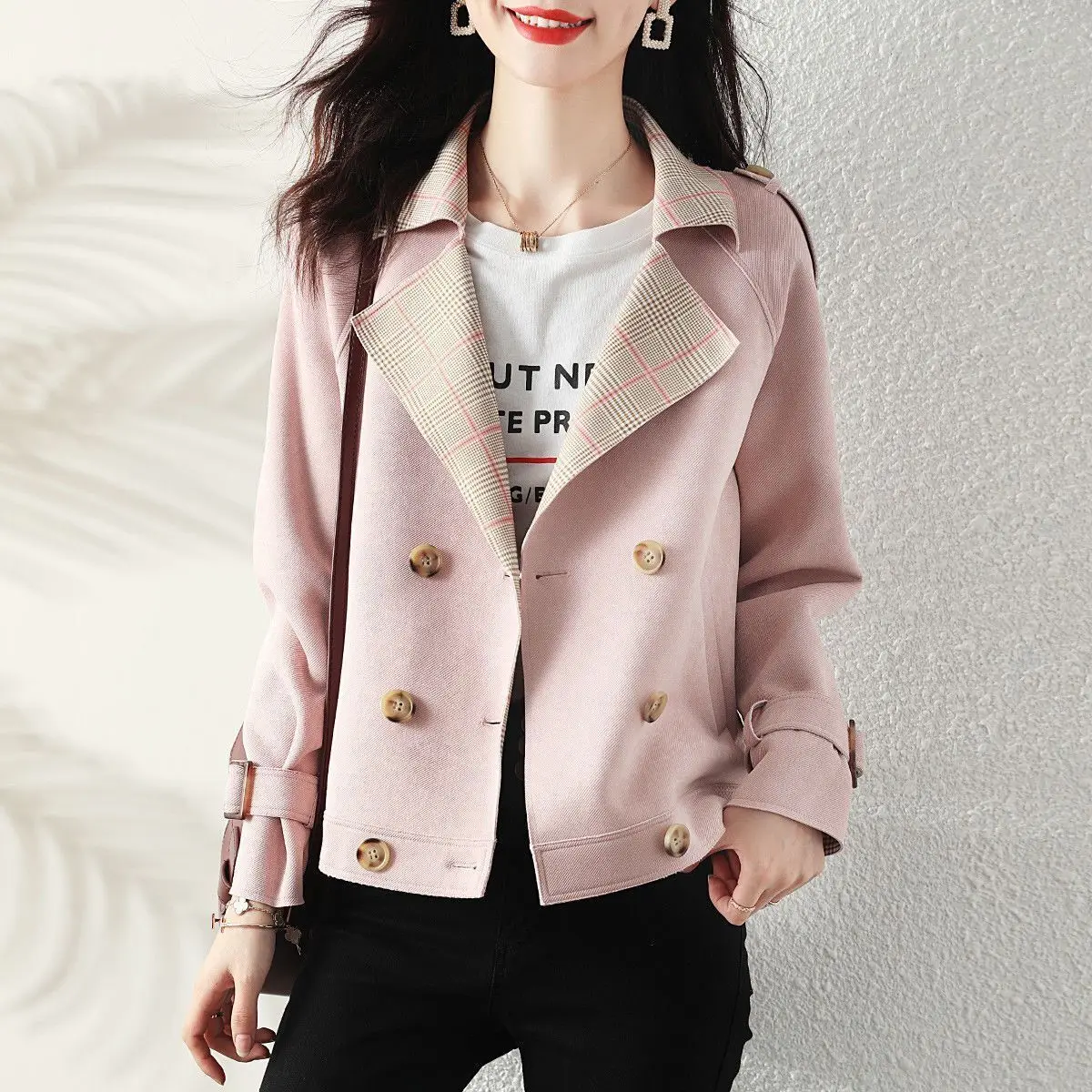 

2021New Women's Spring and Autumn Jackets, Sweet Cool Jackets, Women's Fashion Western Style All-match Blazer Jacket Coat Women