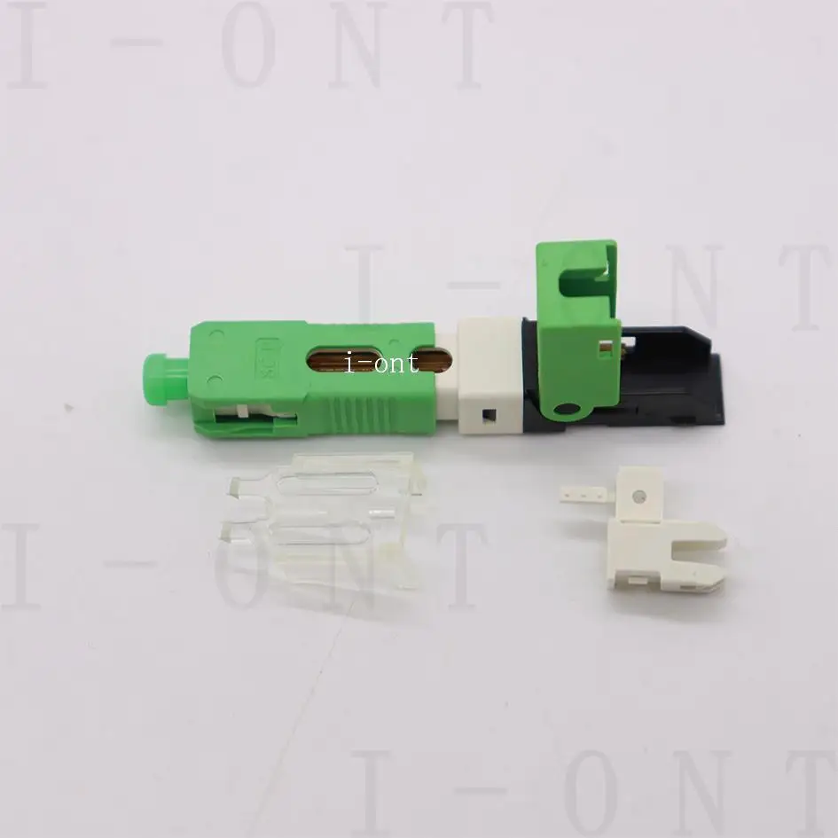 Free Shipping FTTH Fast Conector SC APC Single-Mode Fiber Optic Quick Connector FTTH SM Optic For Telecom