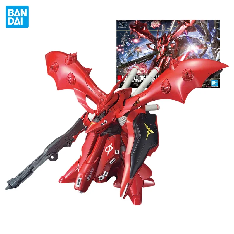 

Оригинальные фигурки Bandai Gundam HGUC 240 1/144 MSN-04-II Nightingale NEO Zeon Aznable's Use Mobile Suit, фигурки, игрушки