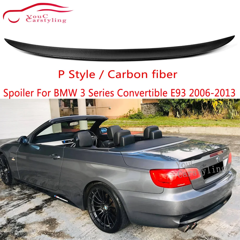 

Задний спойлер P Style из углеродного волокна, крыло багажника для BMW 3 серии E93 двухдверного кабриолета 2006 - 2013 320i 325i 328i 330i