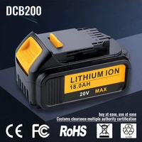 2022genuine 20v 18000mah for dewalt dcb200 rechargeable li ion battery 20v max replacement for dewalt dcb205 dcb201 dcb203 power