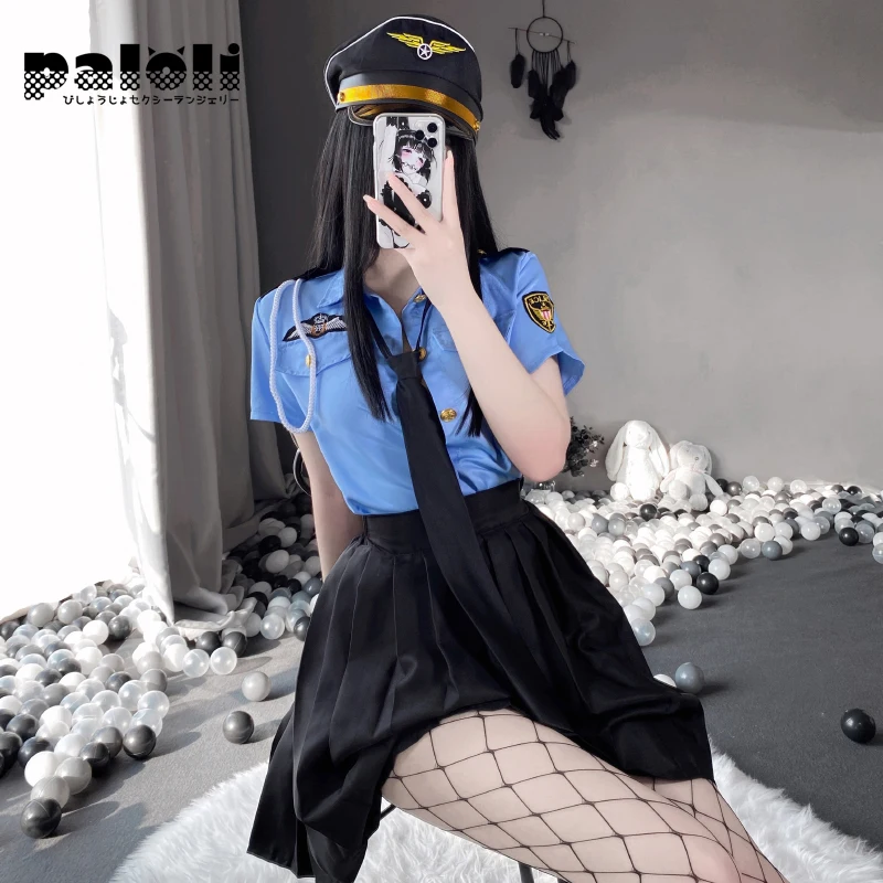 

Женская форма офицера полиции в Корейском стиле, сексуальная одежда, Гладкая эластичная юбка, нижнее белье, костюмы