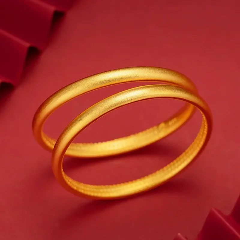 Браслет из настоящего золота 9999 24 карата наследия пескоструйное ремесло браслет