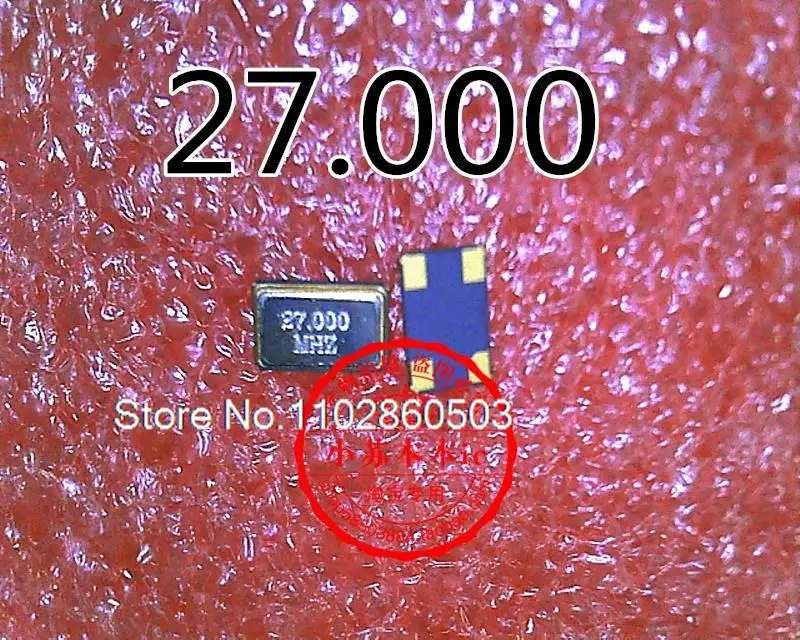 10 шт./партия 3225 4p 3,2*2,5 мм 4 27 м 27 МГц 27,000 МГц