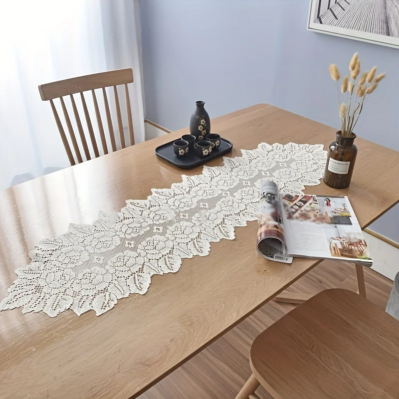 

Кружевная дорожка для стола, ретро стиль