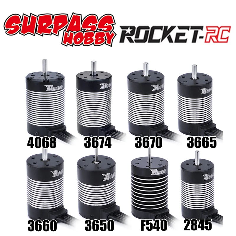 Ракета 2845 F540 3650 3660 3665 3670 3674 4068 водонепроницаемый бесщеточный двигатель для 1/10 1/12 RC автомобиль WLtoys 12428 WPL автомобильные аксессуары