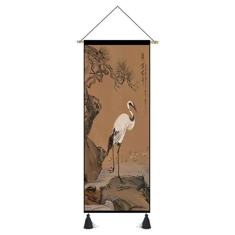 Классическая китайская подвесная картина журавль для гостиной крыльца