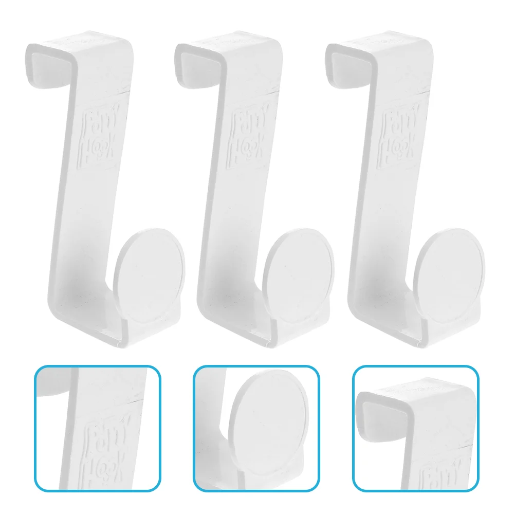 

3pcs Potty Seat Hook Z-shaped Hook Organizing Hook Household Bathroom Hanger