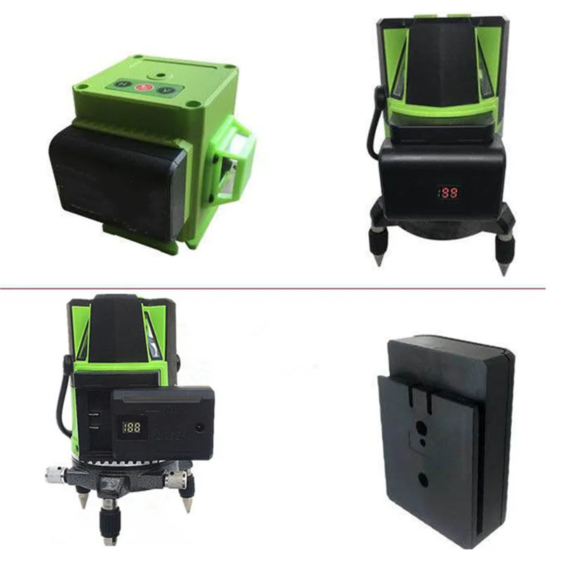 Мощный заряжаемый лазерный уровень 6800 мАч с аккумулятором строительные