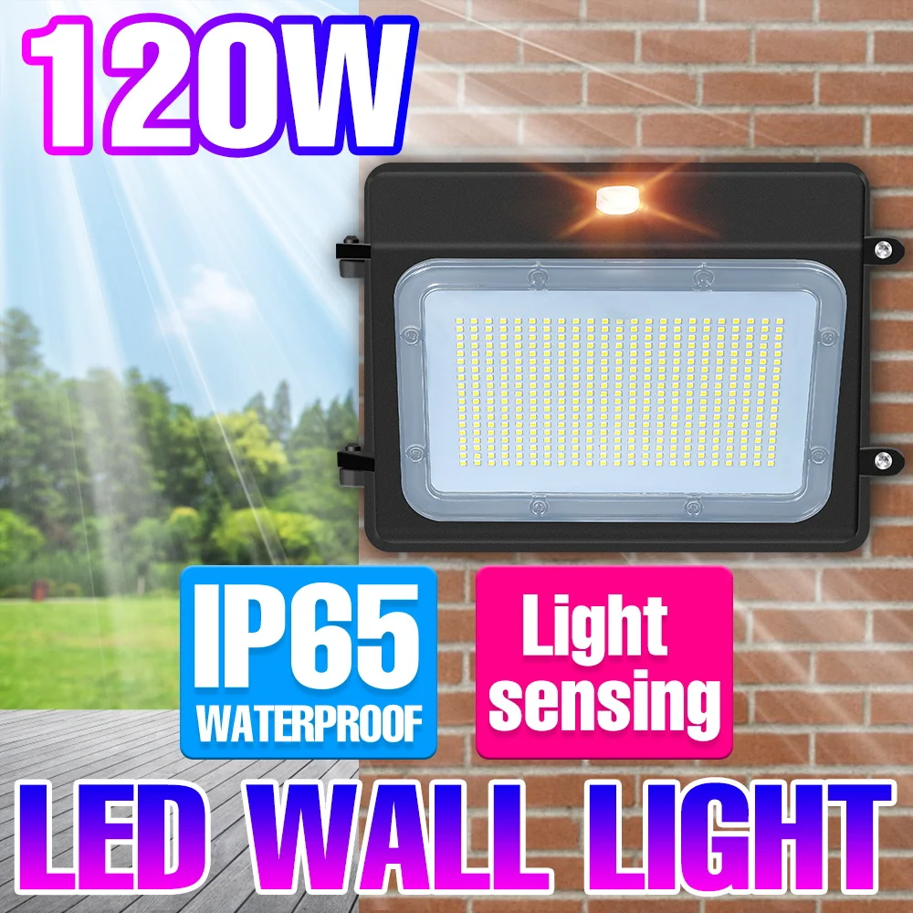 LED Wall Light Outdoor AC100-277V Wall Lamp IP65 Waterproof 60W 80W 100W 120W Garden Decor Lamps Living Room Porch Street Lighti