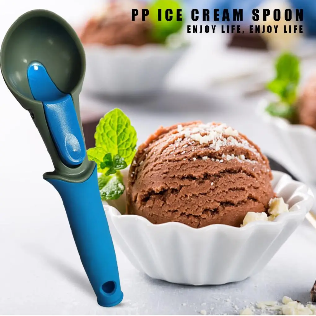 

Ice Cream Scoop Hanging Round-shaped Ice Cream Scooper Plastic Fruit Cookie Spoon