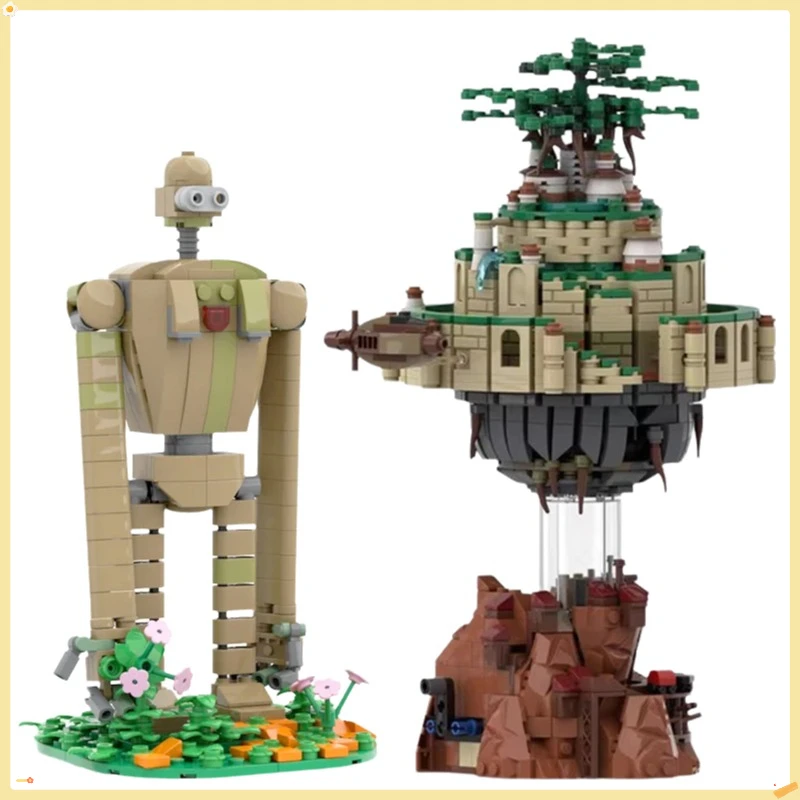 Фото MOC аниме серии Sky Soldier робот модель креативный загадочный замок строительные блоки набор детские сборочные игрушки для взрослых коллекция подарок №1