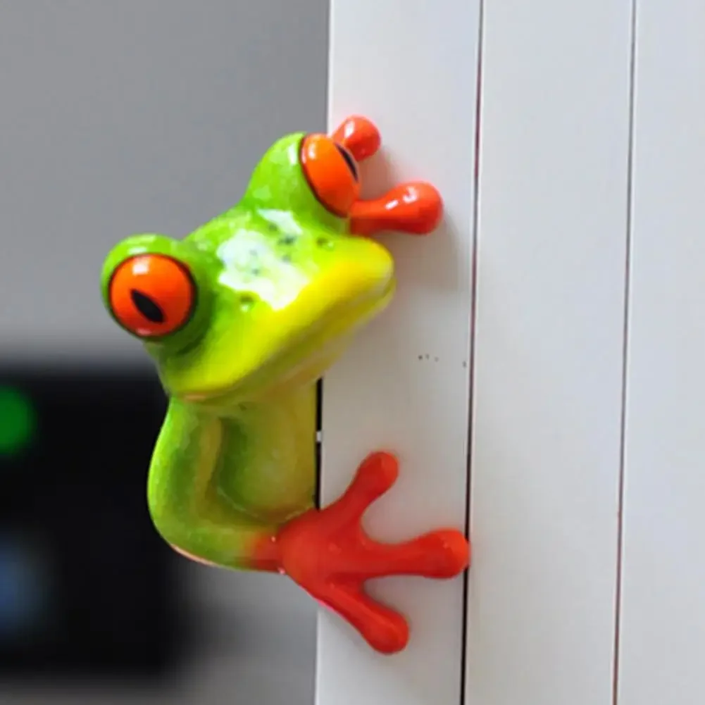 Креативная статуя лягушки декор легкая скульптура привлекательные украшения