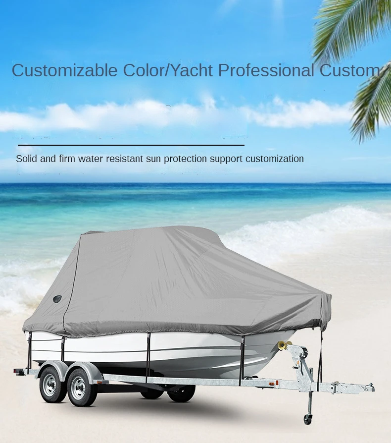 

Водонепроницаемая Крышка для яхты 420D ткань Оксфорд рыба-лыжи V-образный корпус Солнцезащитный УФ-протектор Speedboat брезентовый солнцезащитный пыленепроницаемый морской чехол