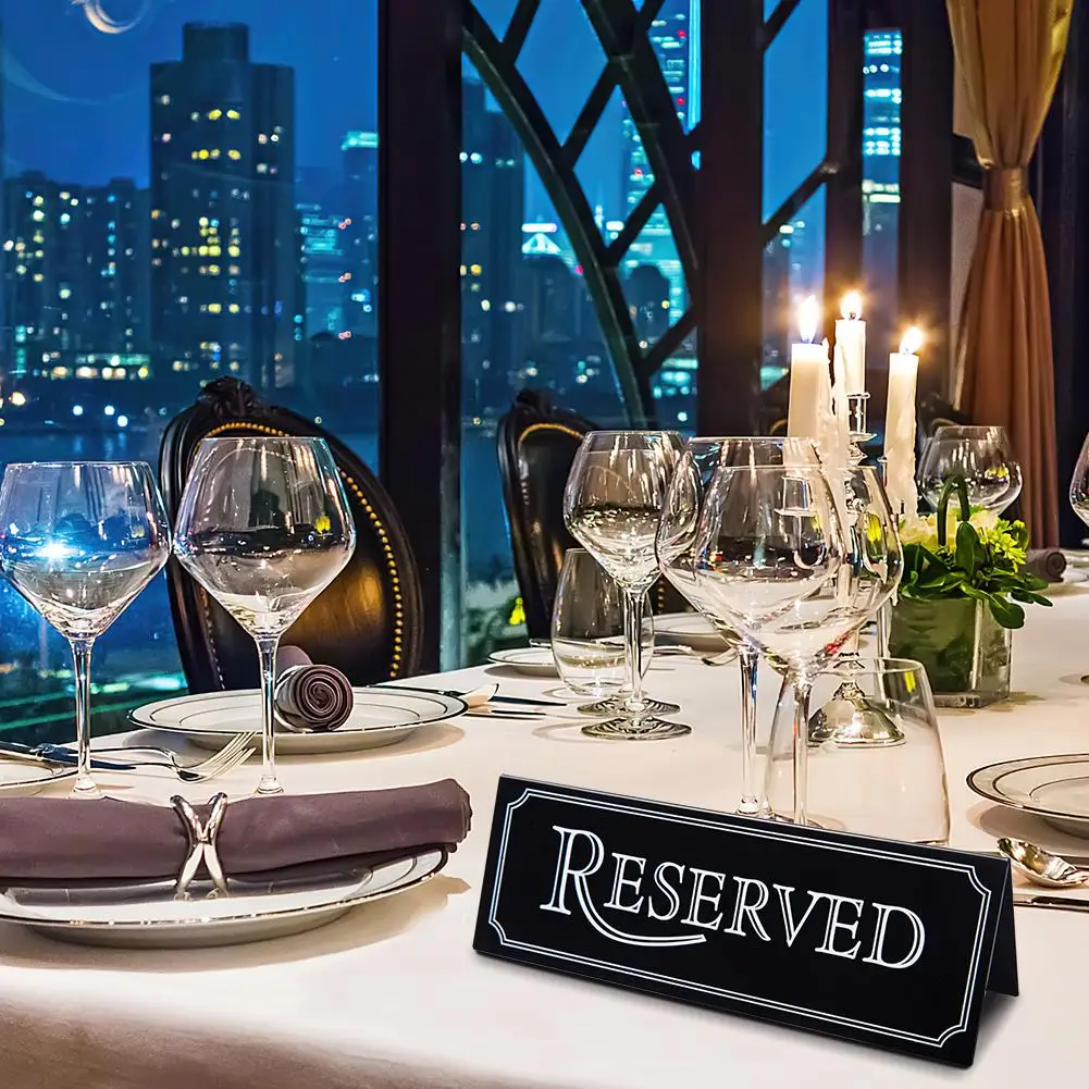 

6 шт., Акриловые таблички с карточками для ресторанов