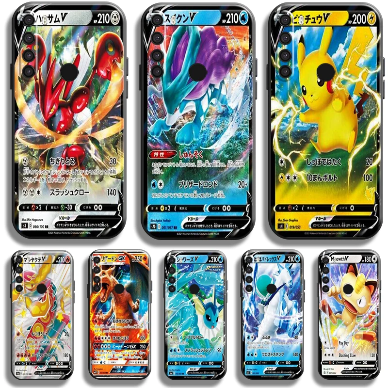 

Pokemon Cards Pikachu For Xiaomi Redmi 8 8A For Redmi Note 8 8T Pro Phone Case Soft Black Coque Liquid Silicon Back Funda