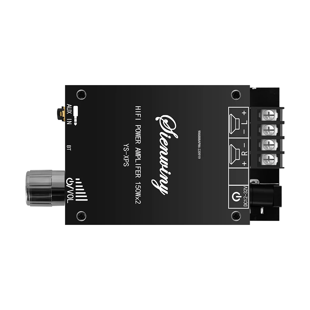 

PCB Amplifier HiFi Digital 150W x 2 2 Channel Stereo Volume Knob Short-circuit Protection Amplifying Board Module