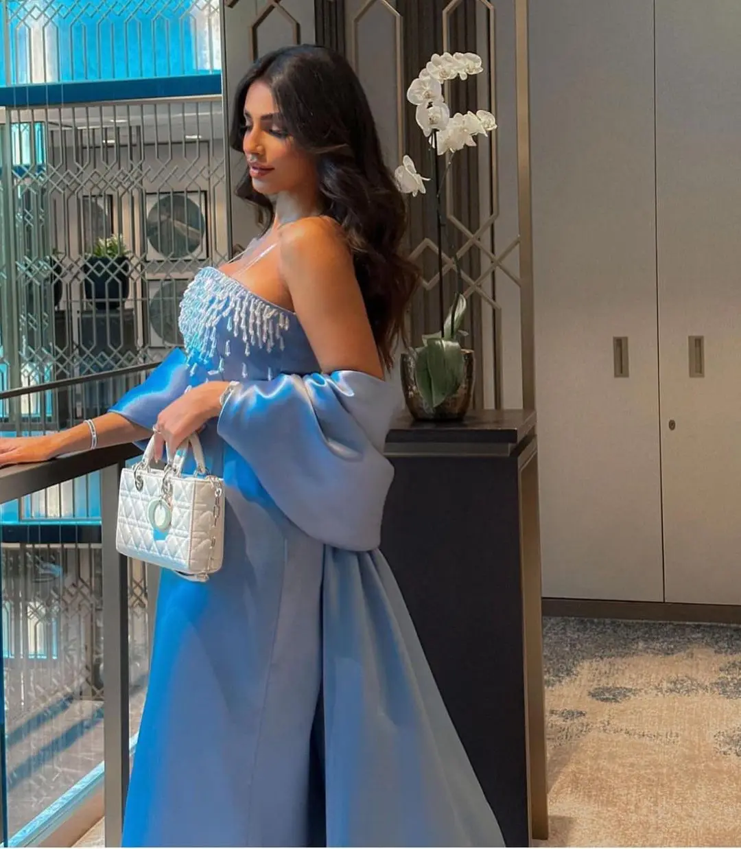 

Vintage Sheath Sleeveless Strapless Prom Dresses with Shawl Beadings Ankle Length Formal Party Dresses Zipper Back