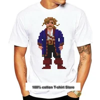 camiseta con estampado de guybrush threepwood para hombre camisa de pixel secreto de la isla del mono 8 bits juego retro