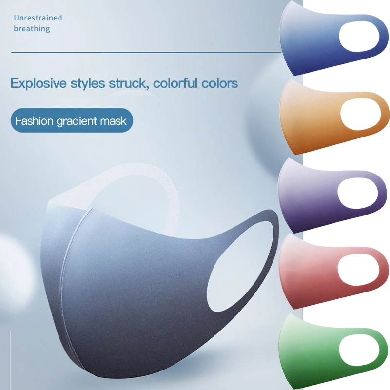 

Новая бархатная маска с градиентом осень-зима замшевая Термотрансферная печать взрослая трикотажная трехмерная Пылезащитная маска