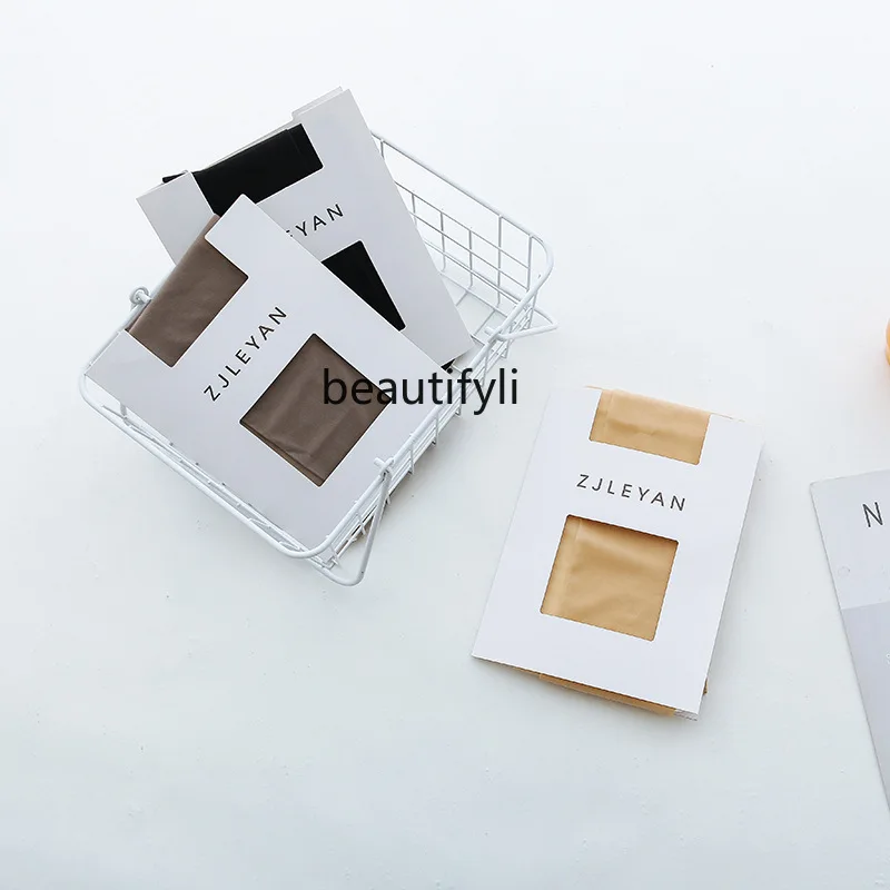 

yj Sexy black silk ultra-thin invisible velvet anti-snag silk arbitrarily cut pineapple socks bottoming pantyhose