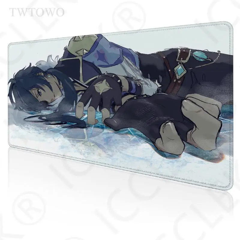 

Genshin Impact Kaeya Mouse Pad Gamer XL Custom HD New Mousepad XXL keyboard pad Carpet Office Anti Slip Soft Laptop Mouse Mat