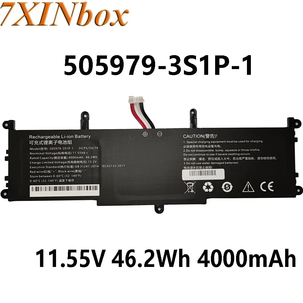 Фото 7XINbox 505979 -3S1P-1 11,55 В, 46,2 Втч, 4000 мАч, аккумулятор для ноутбука CHUWI CoreBook X pro CWI529 series 3ICP5/59/79 №1