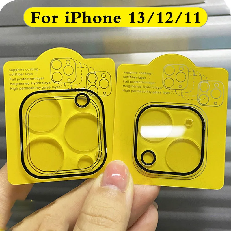 

Full Cover Camera Lens Protector Glass on For iPhone 13 12 11 Pro Max Mini Tempered Glass For iPhone 13 Pro Max Camera Protector